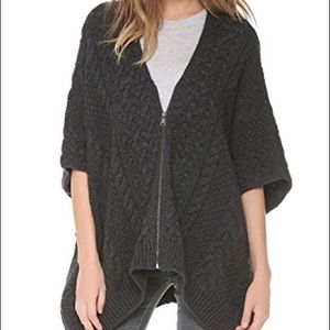 Vince cable knit poncho size S
